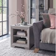 Chamfer Natural Solid Oak Lamp Table gallery detail image