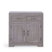Chamfer Solid Oak Small Sideboard In Grey Wash gallery detail image
