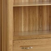 Chamfer Natural Solid Oak Large Bookcase gallery detail image