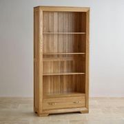 Chamfer Natural Solid Oak Large Bookcase gallery detail image