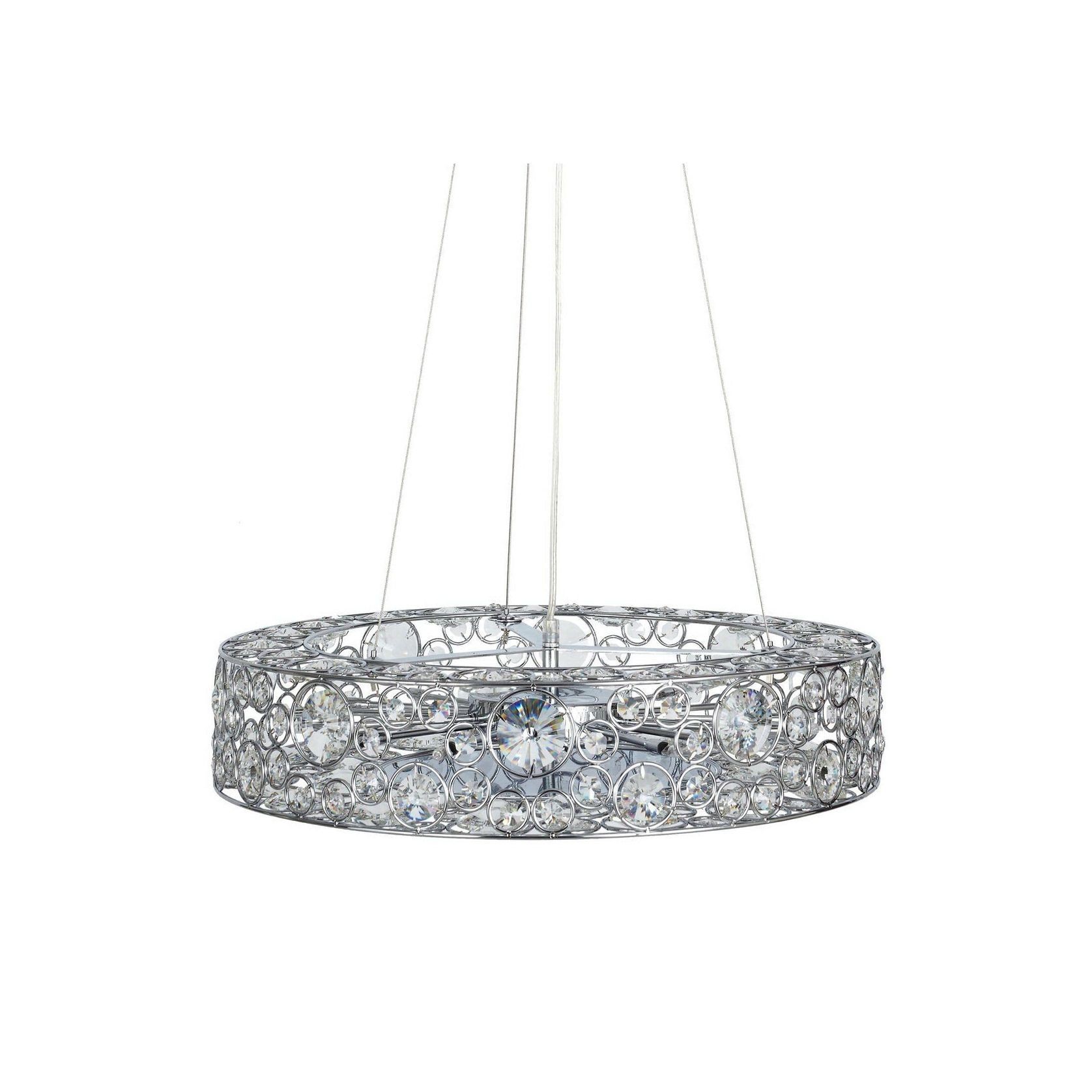 Chateau | Crystal Pendant Light - Chrome gallery detail image