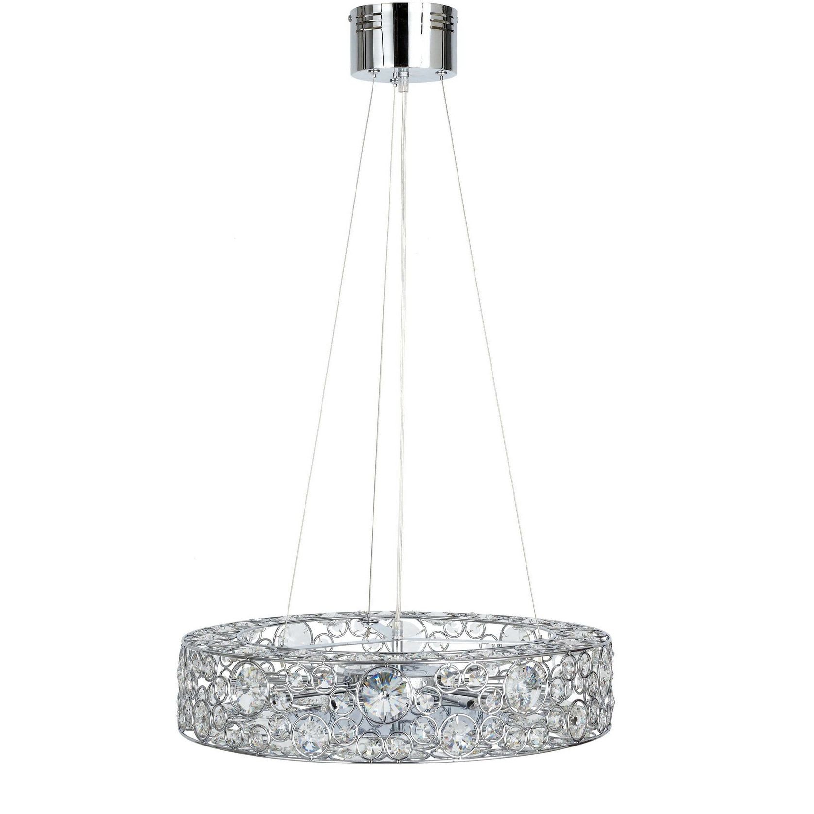 Chateau | Crystal Pendant Light - Chrome gallery detail image