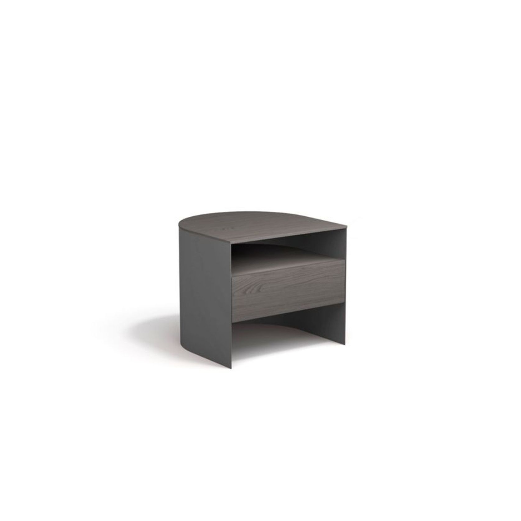 Flexus Bedside Table - Black Lacquered Structure gallery detail image