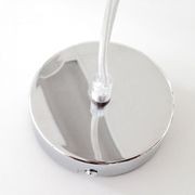 Sophie Glass Pendant Light - Chrome gallery detail image