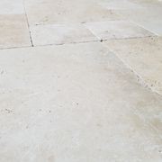 12mm Classic Linen Travertine French Pattern Tiles - Tumbled & Unfilled - Select Grade gallery detail image