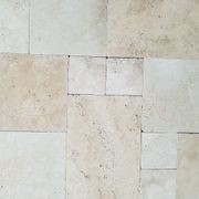 12mm Classic Linen Travertine French Pattern Tiles - Tumbled & Unfilled - Select Grade gallery detail image