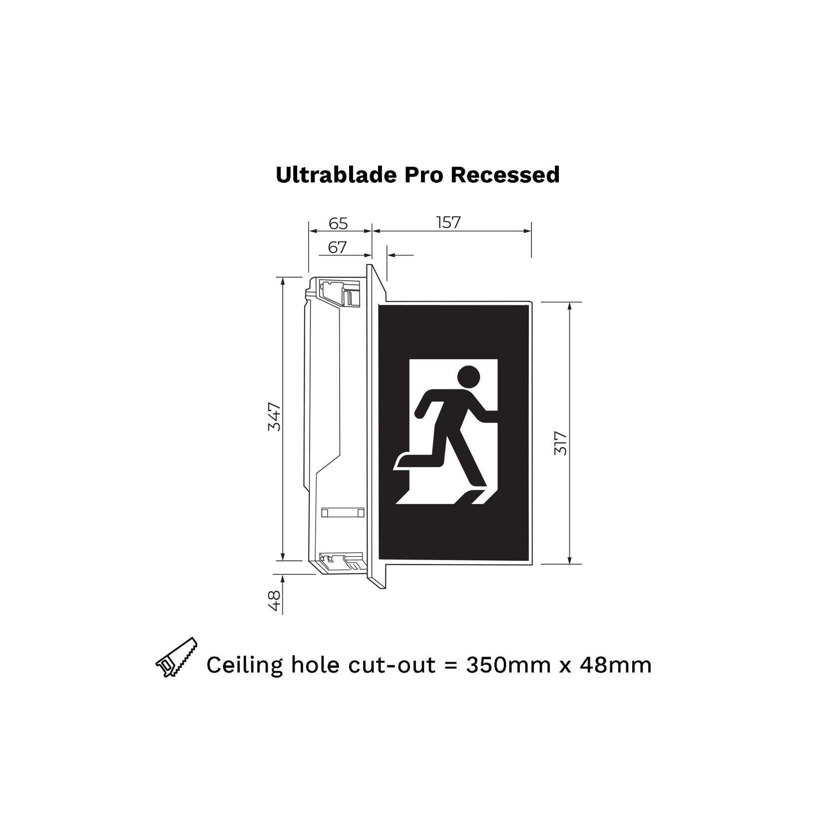 Ultrablade PRO Recessed gallery detail image