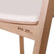 Merano Dining Chair - Natural Oak - White Pad - by TON gallery detail image