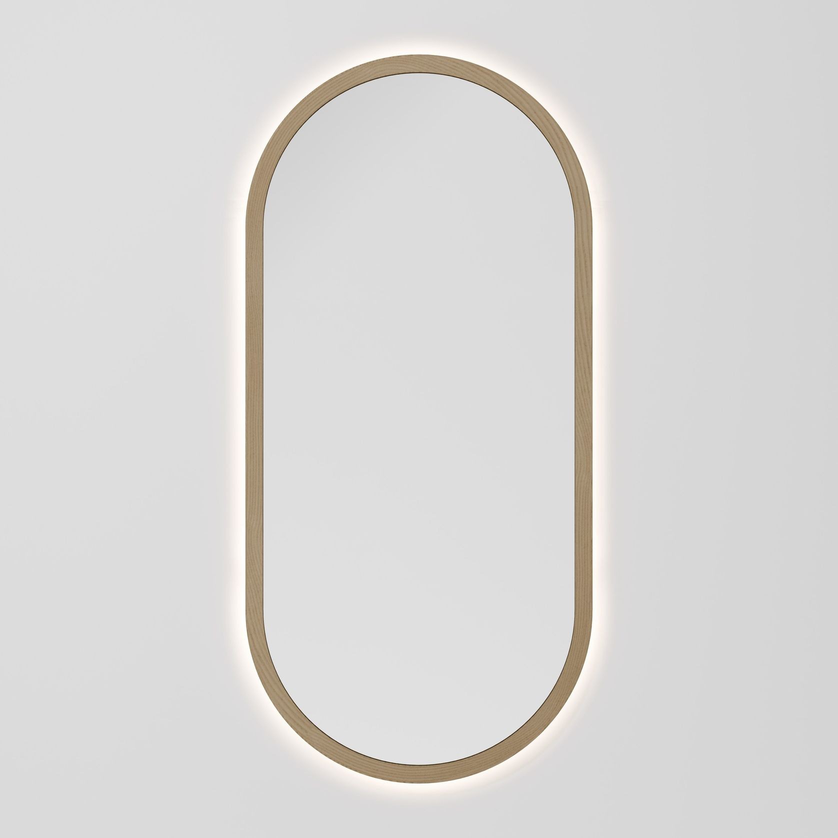 Sora Oval LED Mirror | 500x1050 gallery detail image