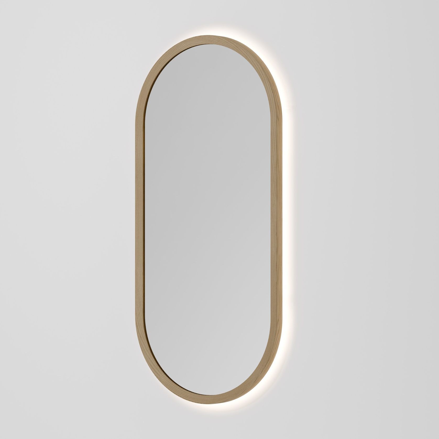 Sora Oval LED Mirror | 500x1050 gallery detail image