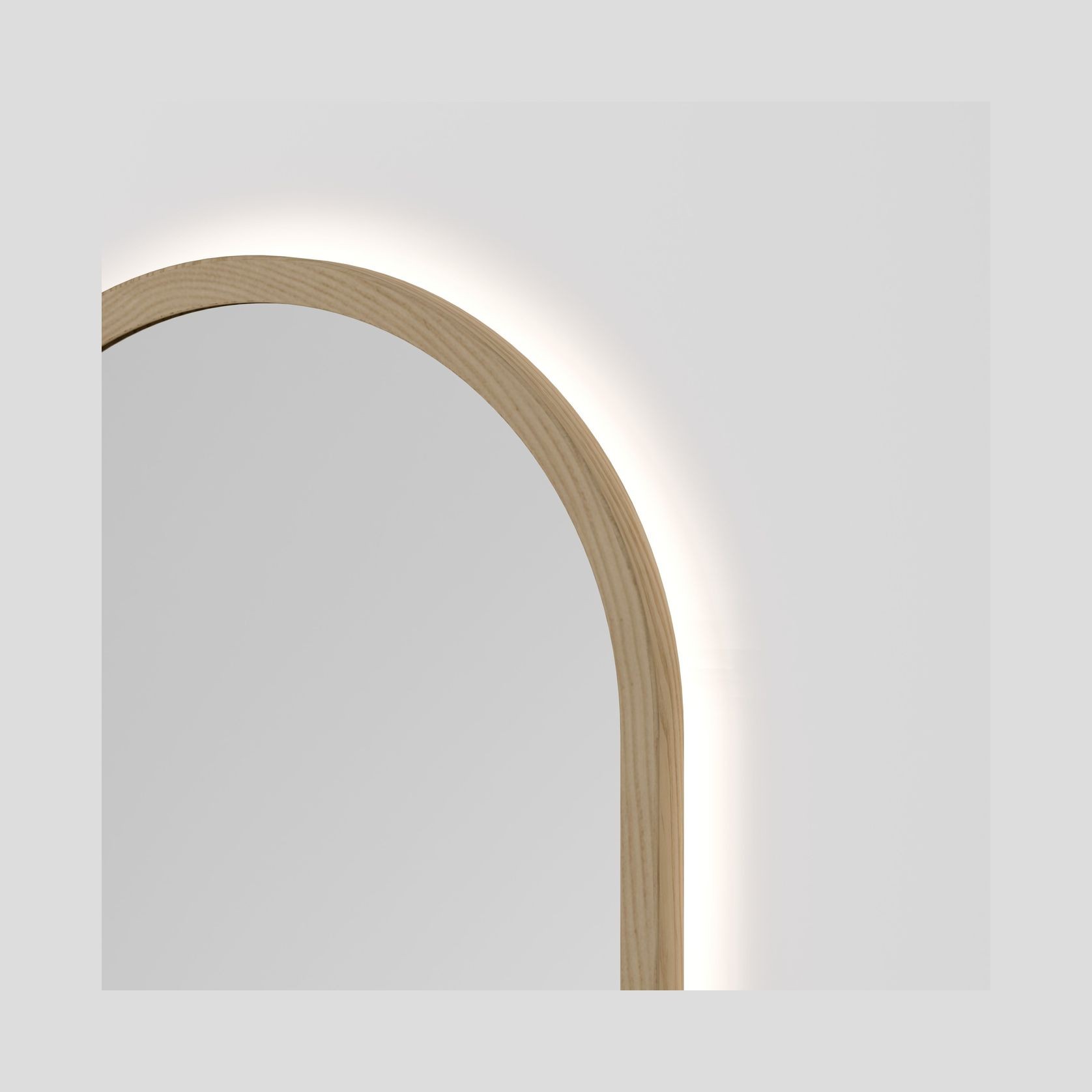 Sora Oval LED Mirror | 500x1050 gallery detail image