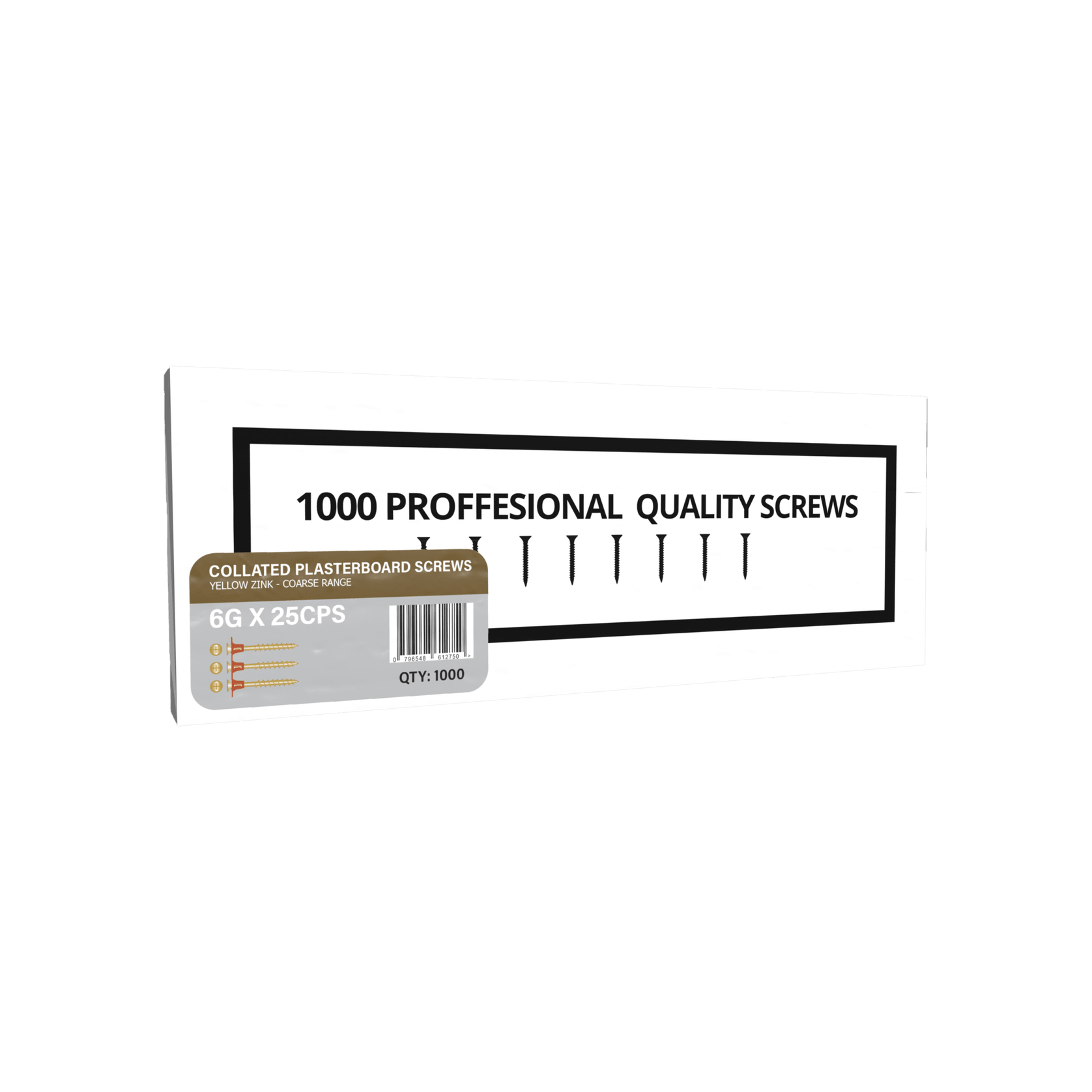 Collated Plasterboard Screws - Yellow Zinc gallery detail image