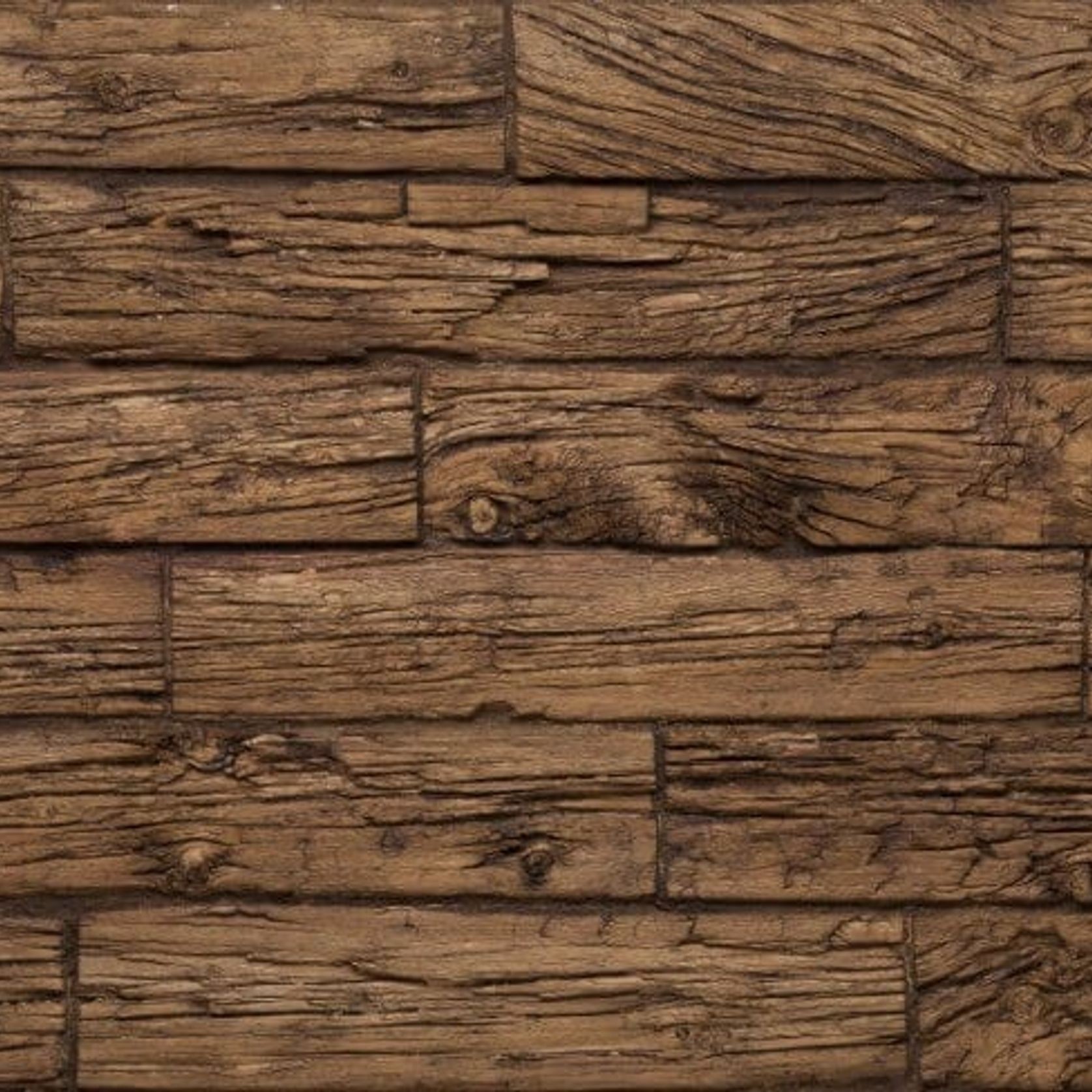 Wooden Sleeper Wall Panels by Muros | Walnut Raw Timber gallery detail image