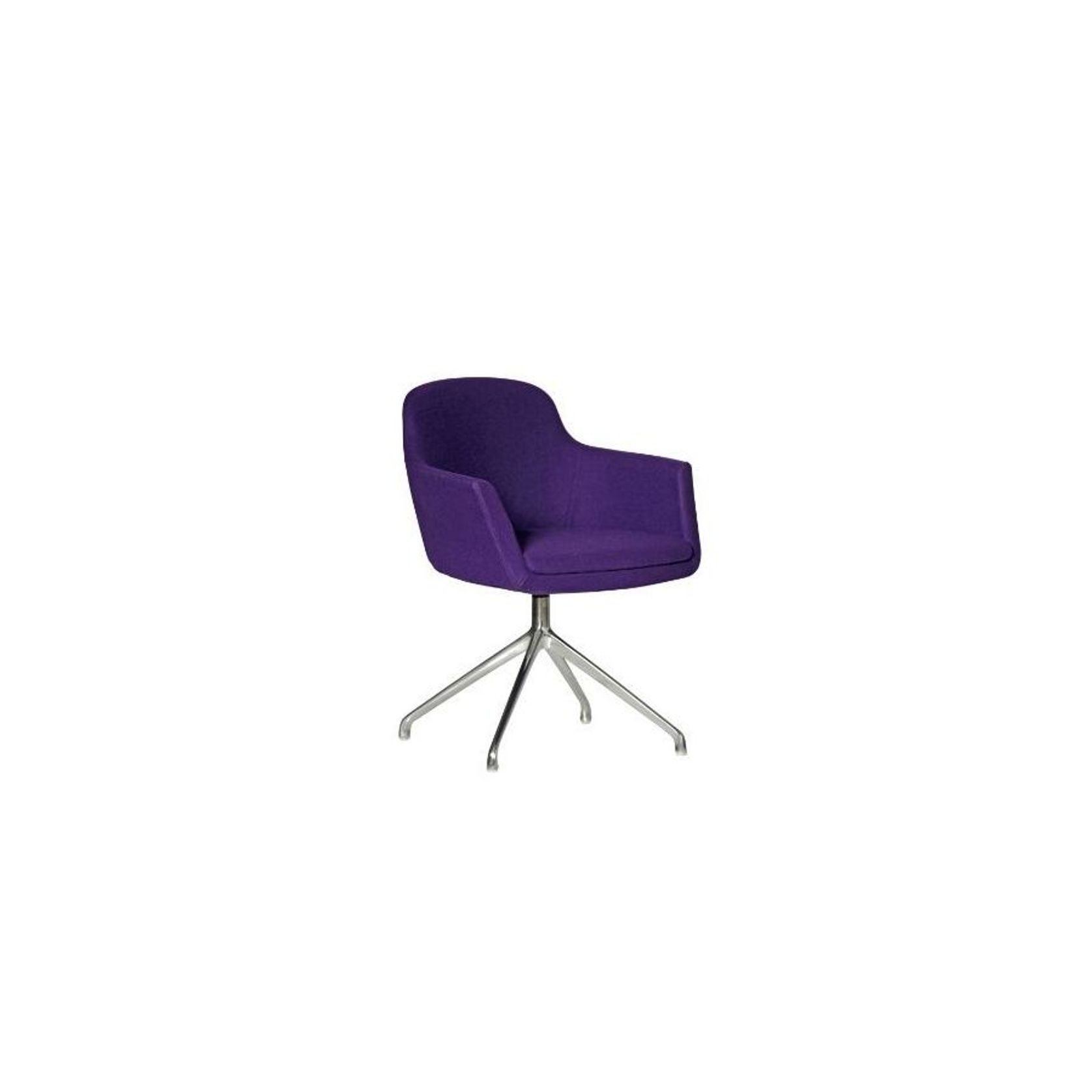 Lucia Chair on Aluminium Swivel Base gallery detail image