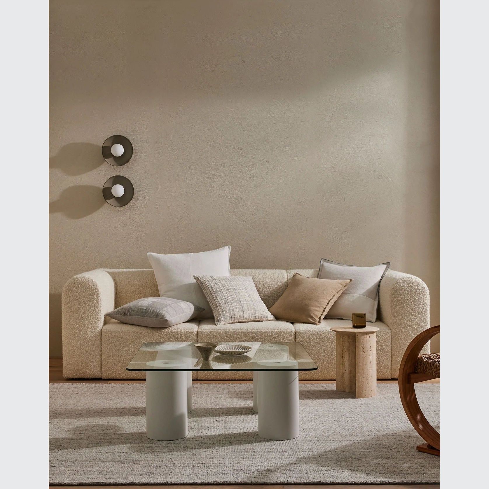 Weave Home Bodrum Cushion - Mist | 50 x 50cm gallery detail image