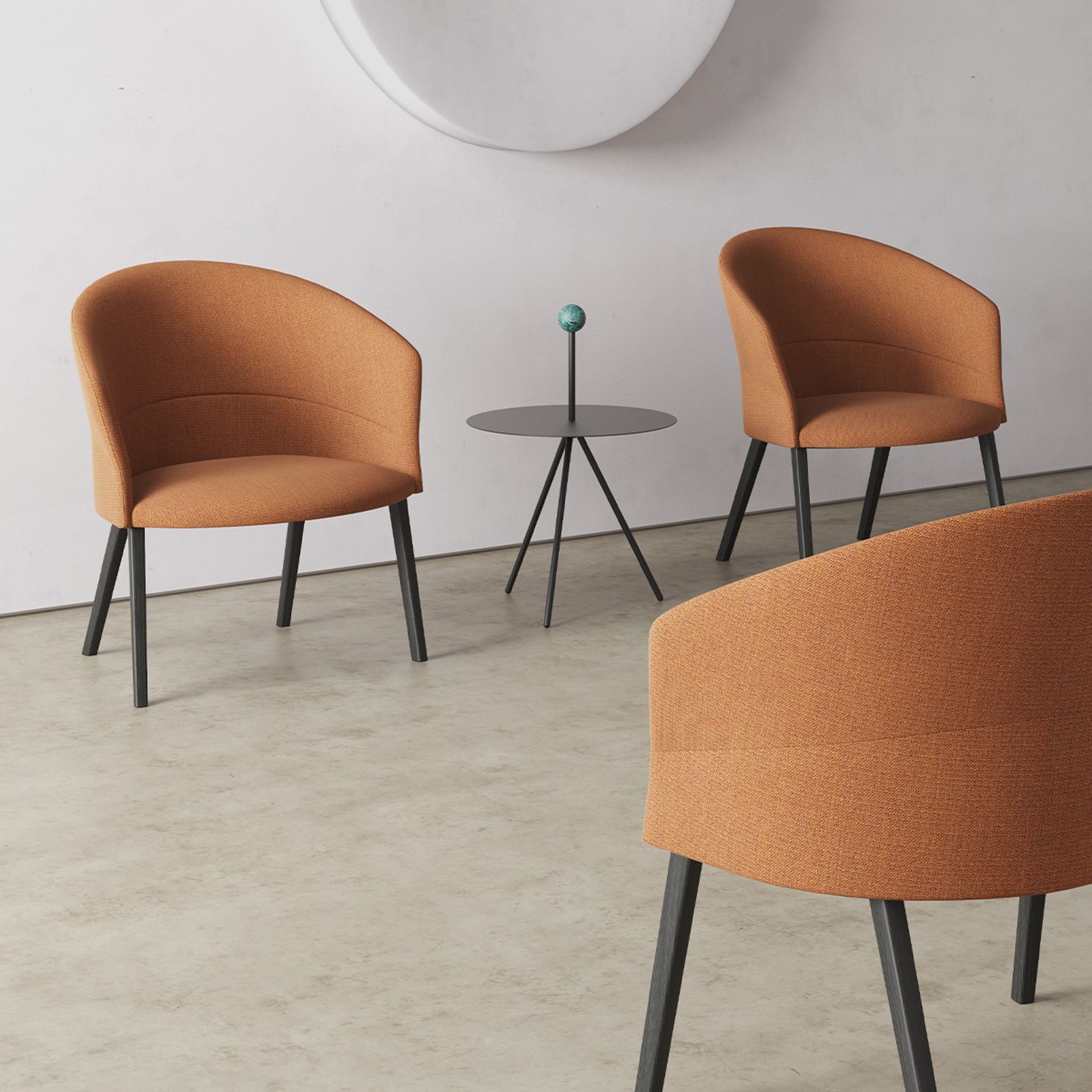 Copa Lounge Chair - Smooth Upholstery gallery detail image
