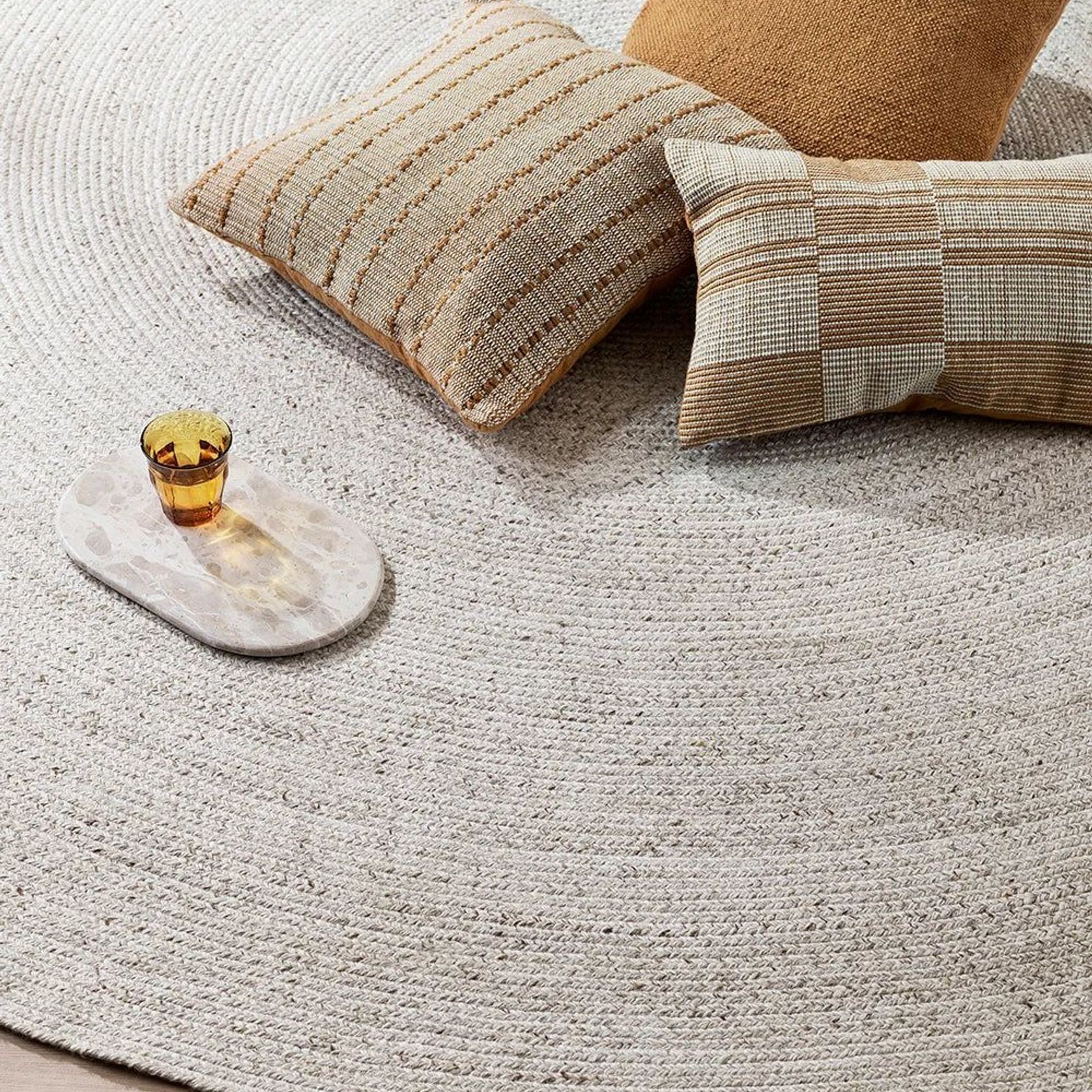 Corfu Outdoor Round Floor Rug gallery detail image