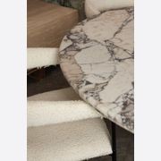 Court Dining Table - Milky Blue Marble gallery detail image