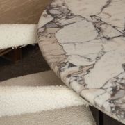 Court Dining Table - Milky Blue Marble gallery detail image