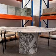 Court Dining Table - Milky Blue Marble gallery detail image
