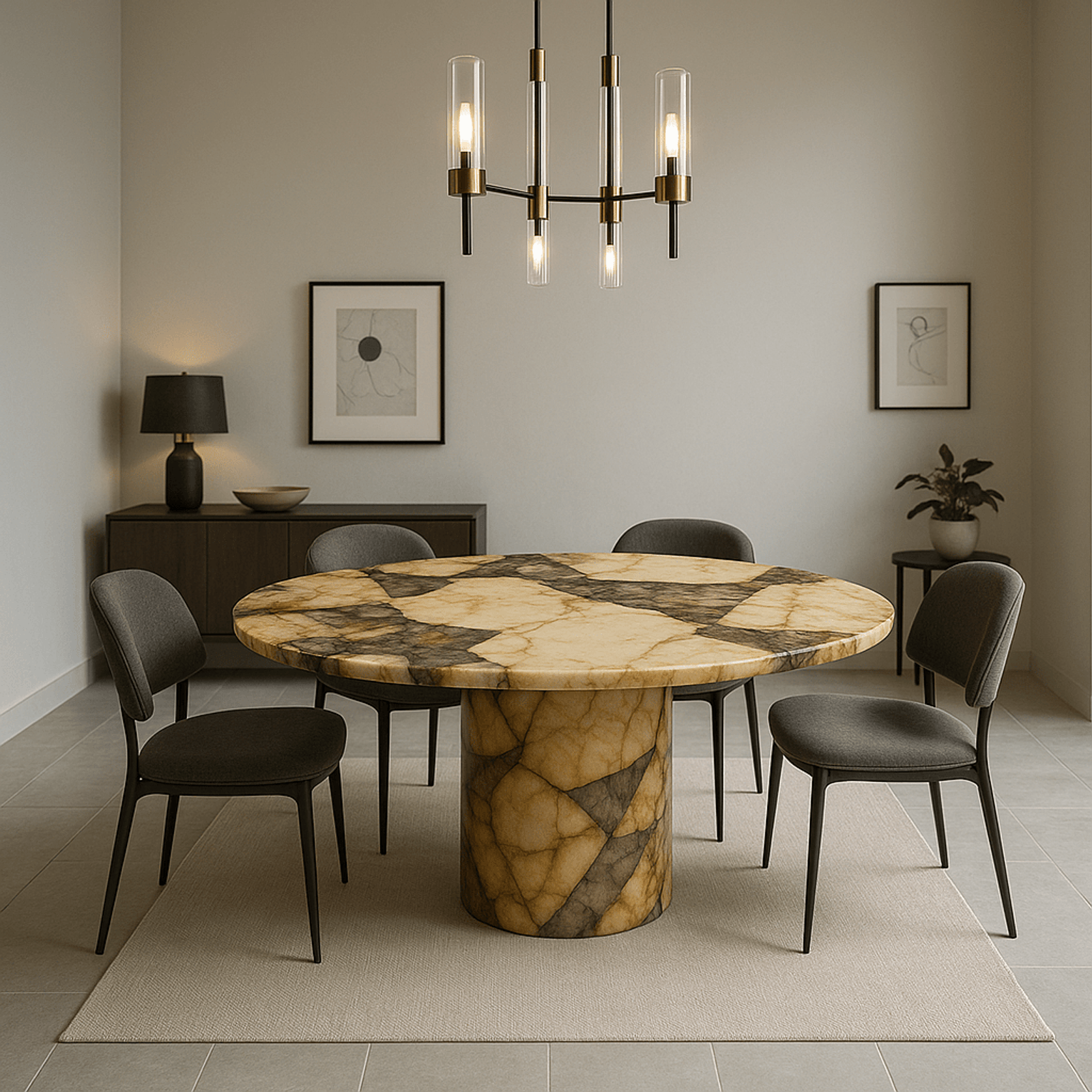 Court Dining Table - Patagonia Quartzite gallery detail image