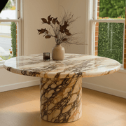 Court Dining Table - Viola Calacatta Marble gallery detail image