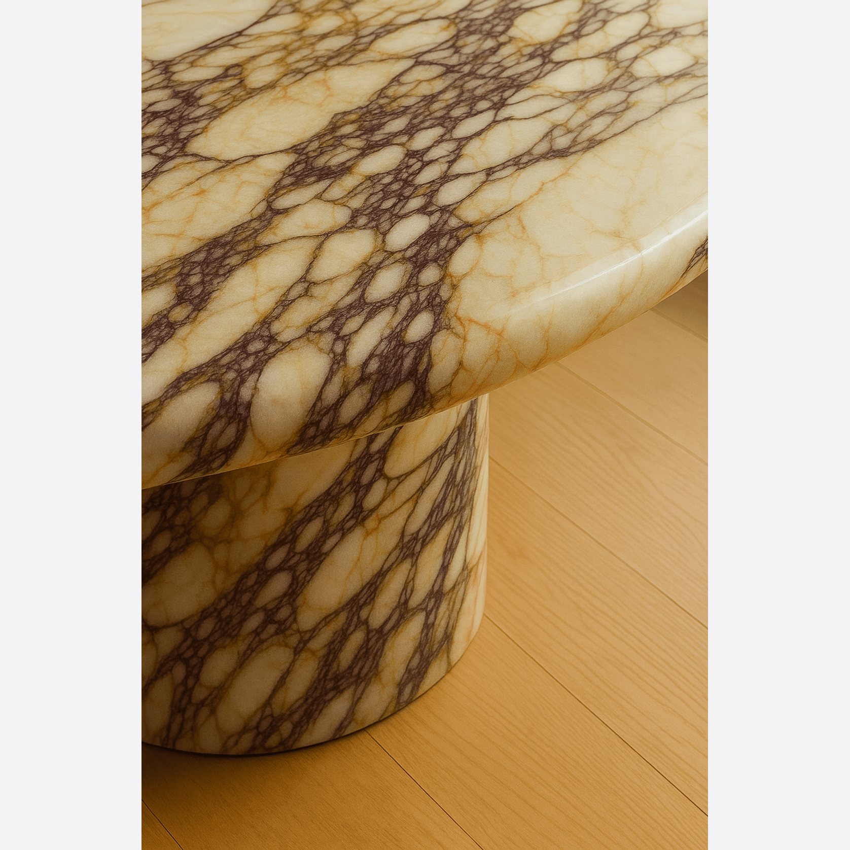 Court Dining Table - Viola Calacatta Marble gallery detail image