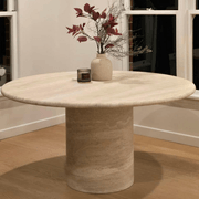 Court Dining Table - Italian Super White Travertine | Natural Stone Co. gallery detail image