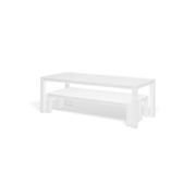 Cove Table 220cm and 2 Bench Seats with Cushions - White gallery detail image