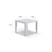 Cove Table 95cm with Cove Chairs 5pc Dining Set - White gallery detail image