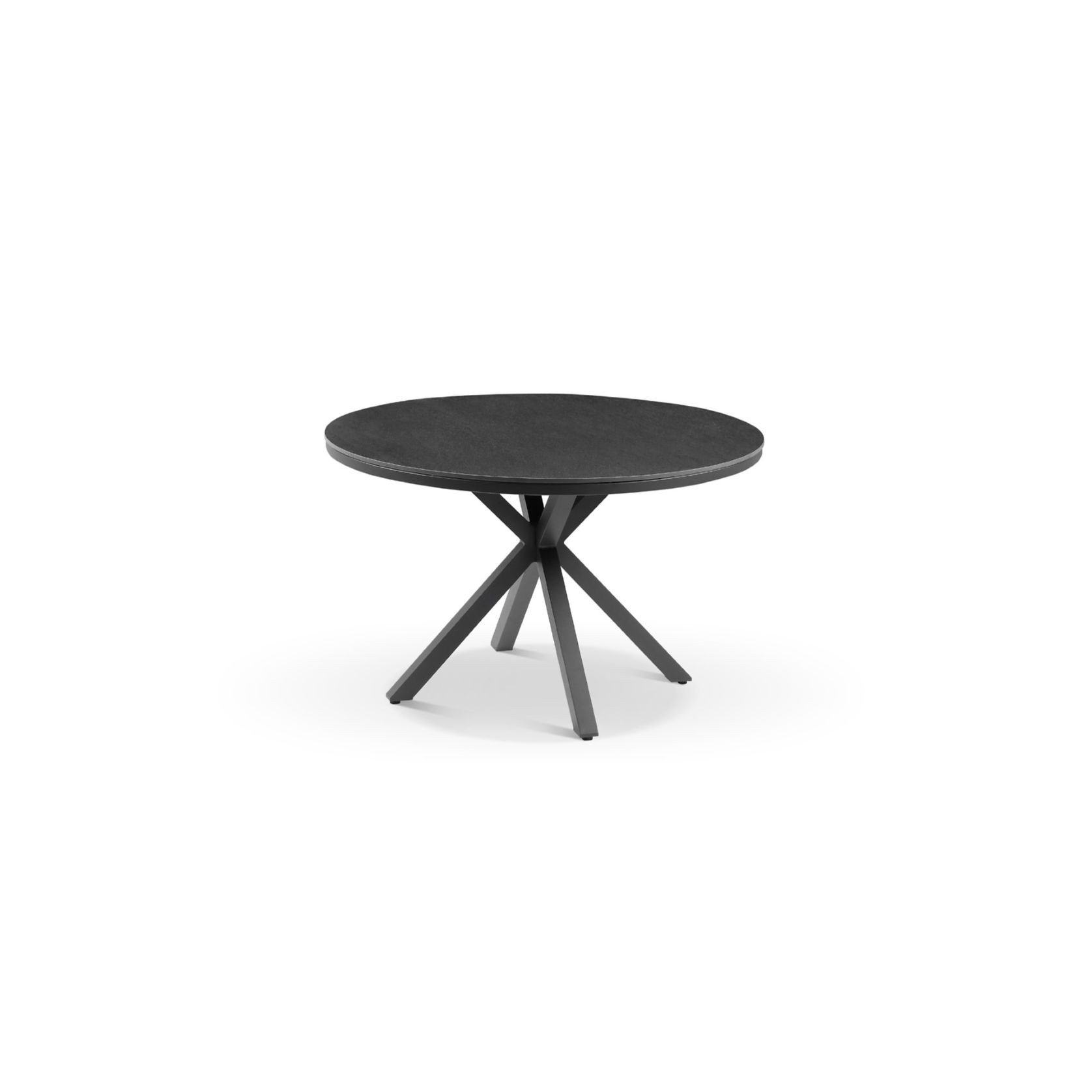 Cove Round Ceramic Table with Cove Chairs 5pc Set - Charcoal gallery detail image