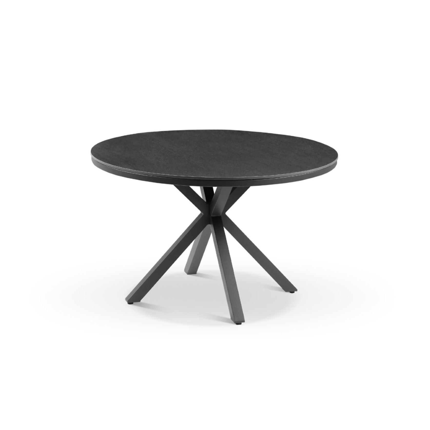 Cove Round Ceramic Table with Cove Chairs 5pc Set  - Charcoal gallery detail image