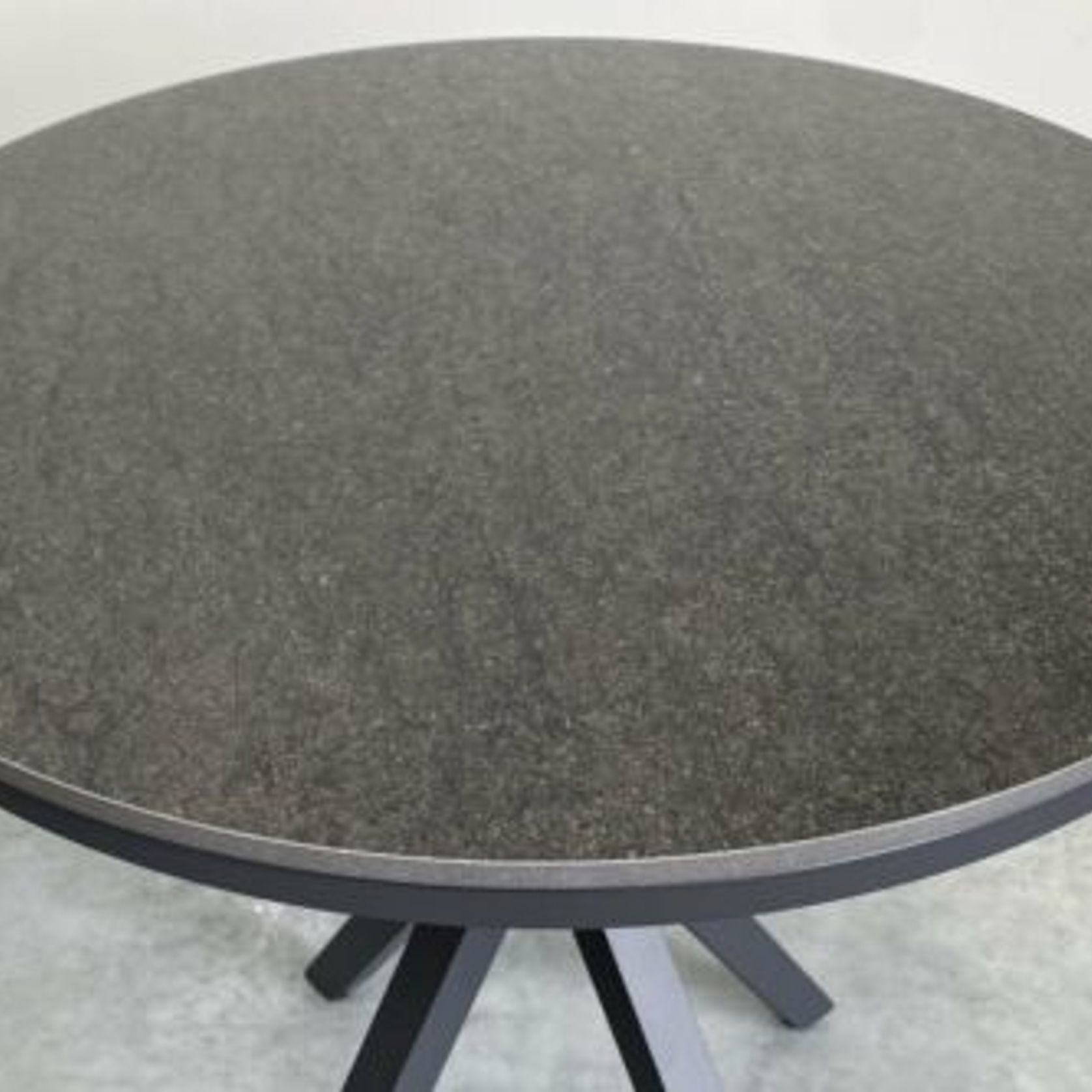 Cove Round Ceramic Table with Cove Chairs 5pc Set  - Charcoal gallery detail image