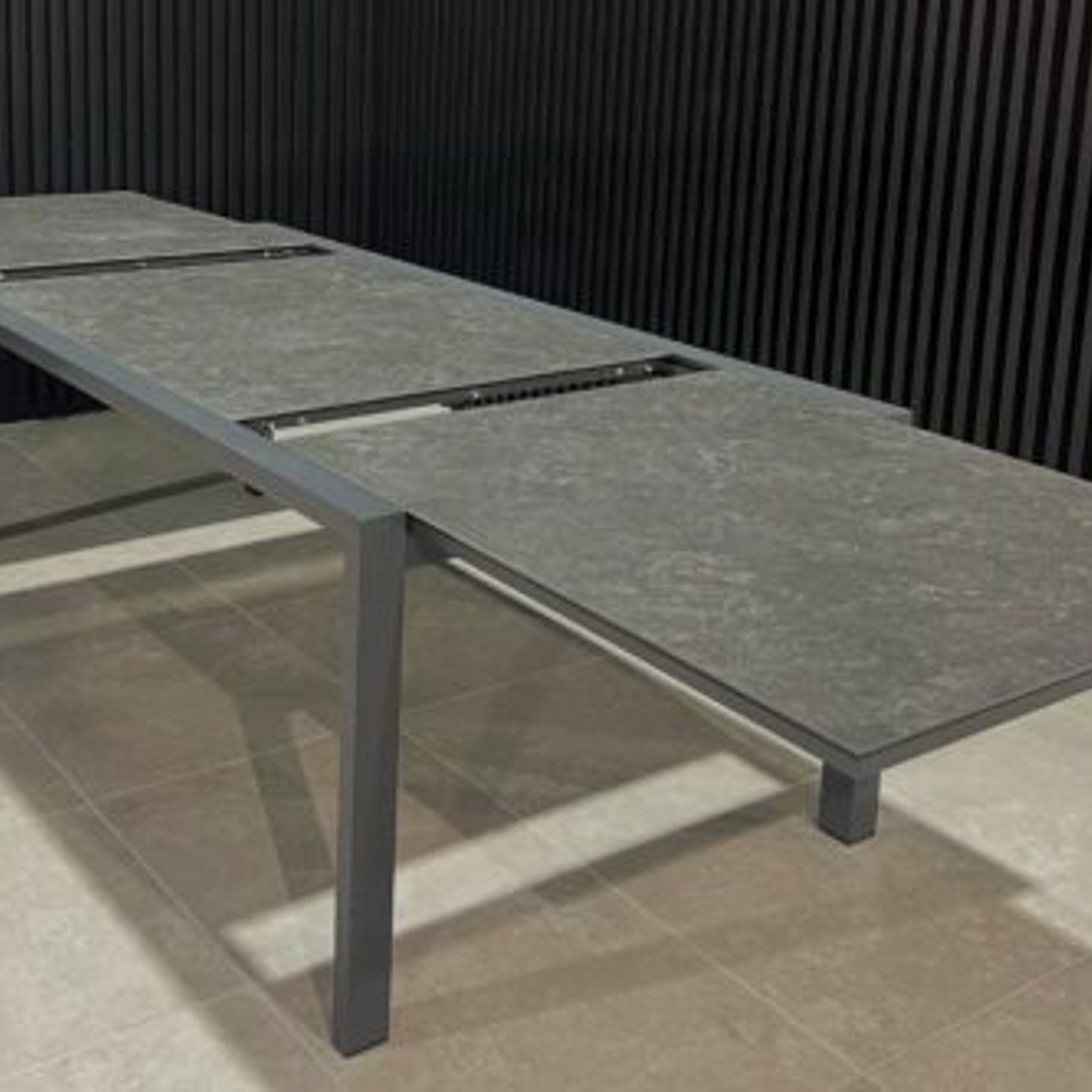Cove Extension Dining Table 220-340cm - Charcoal gallery detail image