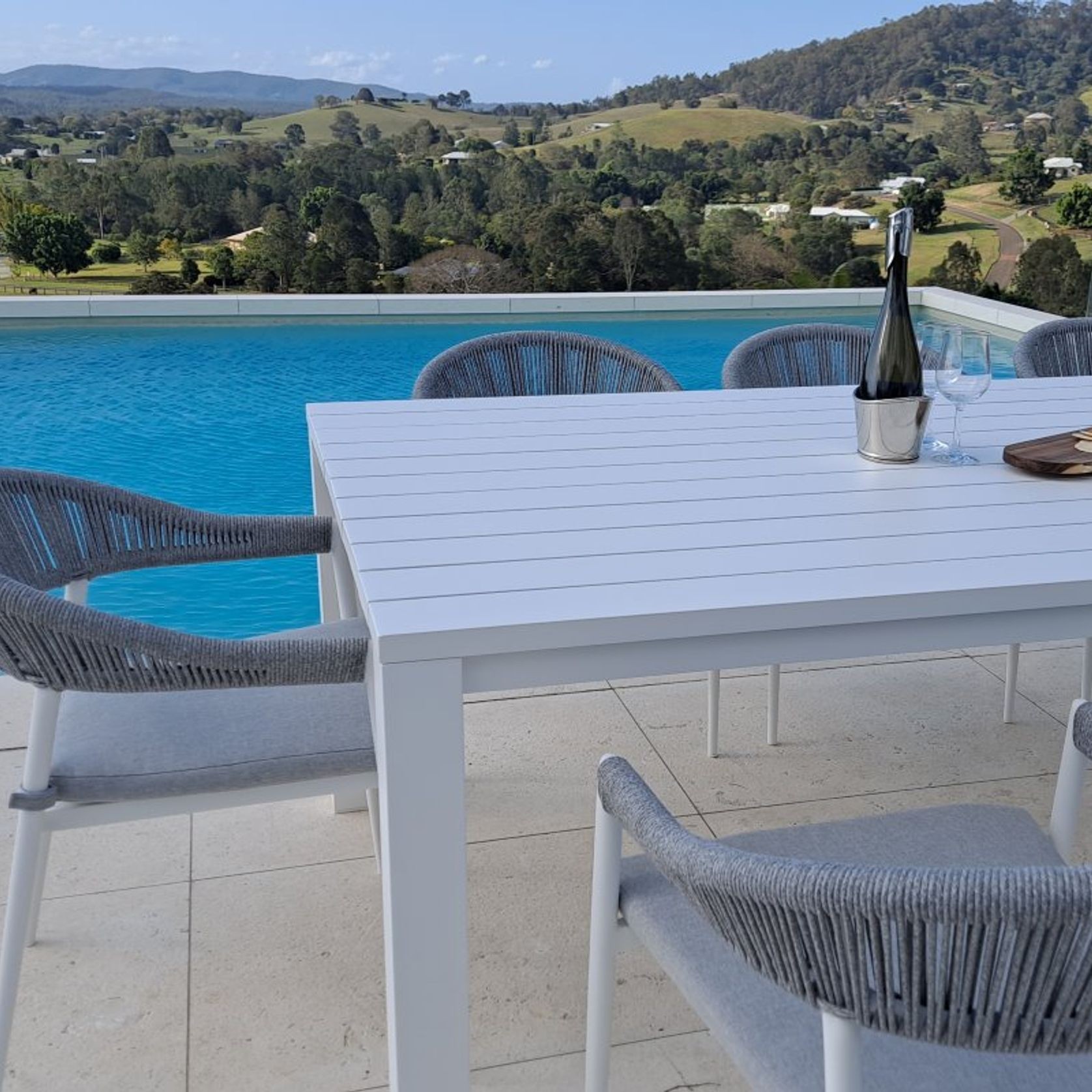 Cove Outdoor Dining Table 280cm | White gallery detail image