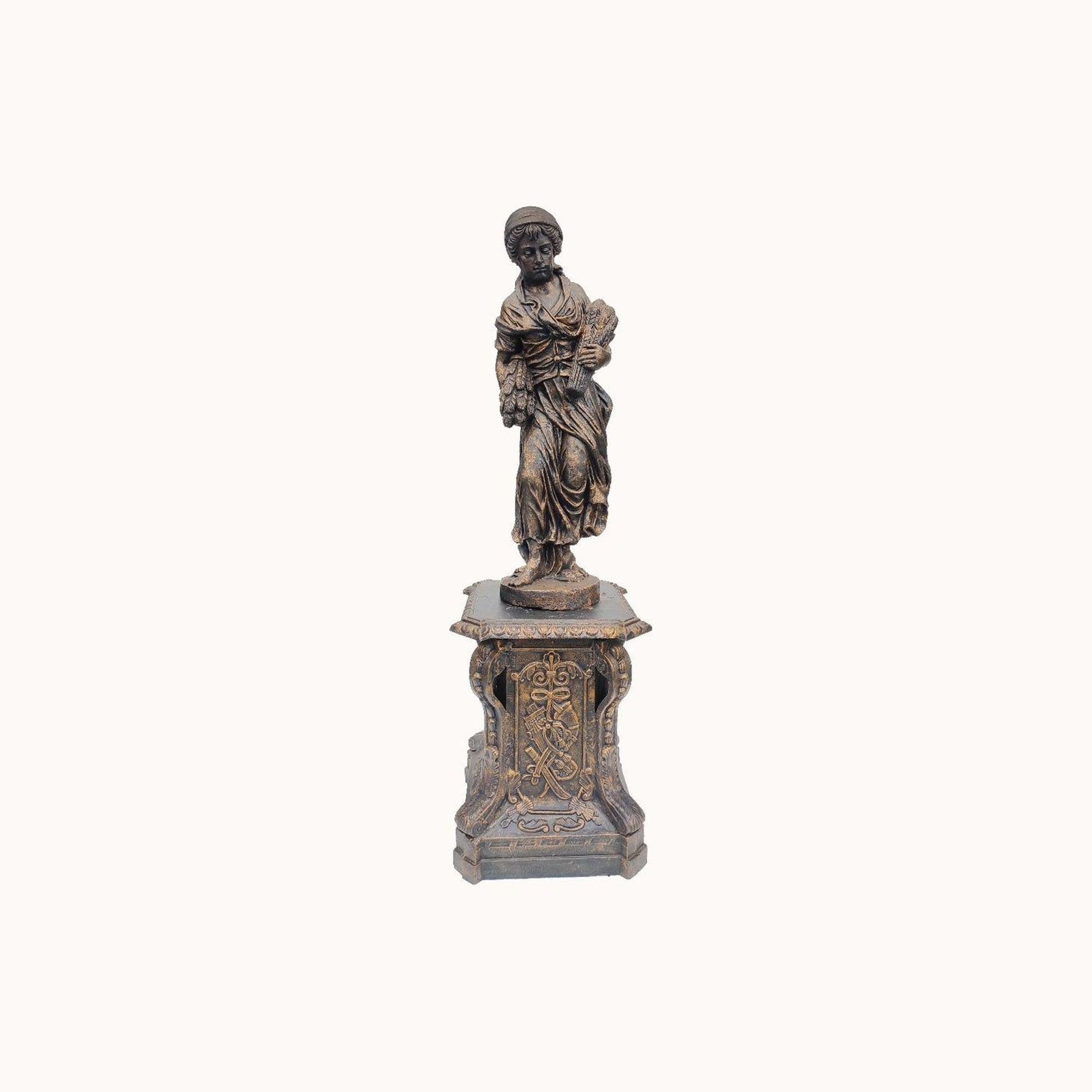 Set of 4 Cast Iron Statues gallery detail image