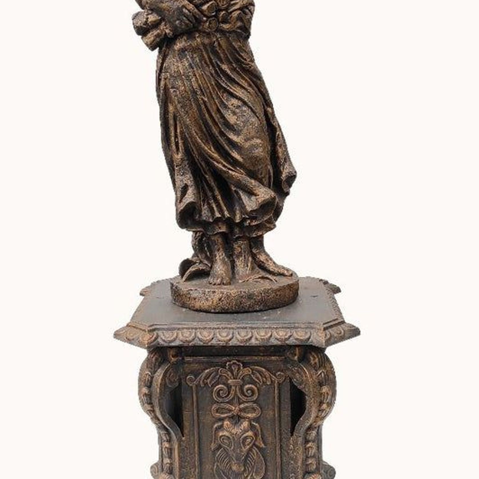 Set of 4 Cast Iron Statues gallery detail image