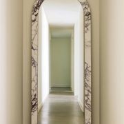 Crescent Arch Mirror - Viola Calacatta Marble gallery detail image