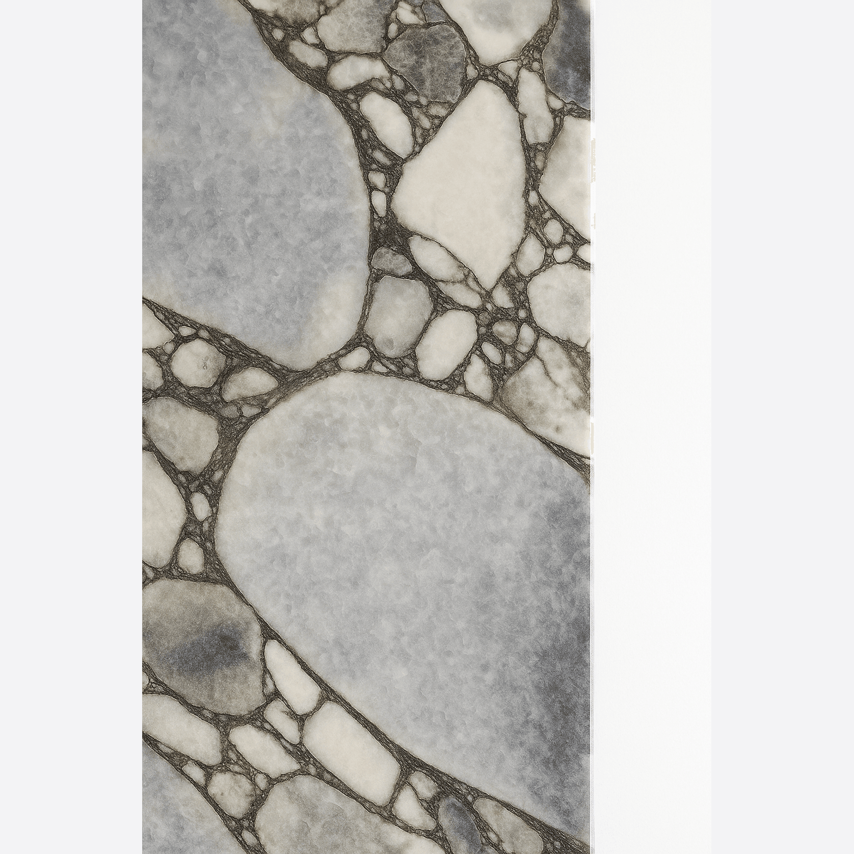 Crescent Arch Mirror - Milky Blue Marble gallery detail image