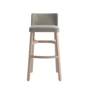 Croissant Stool with Backrest gallery detail image