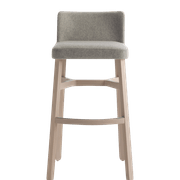 Croissant Stool with Backrest gallery detail image
