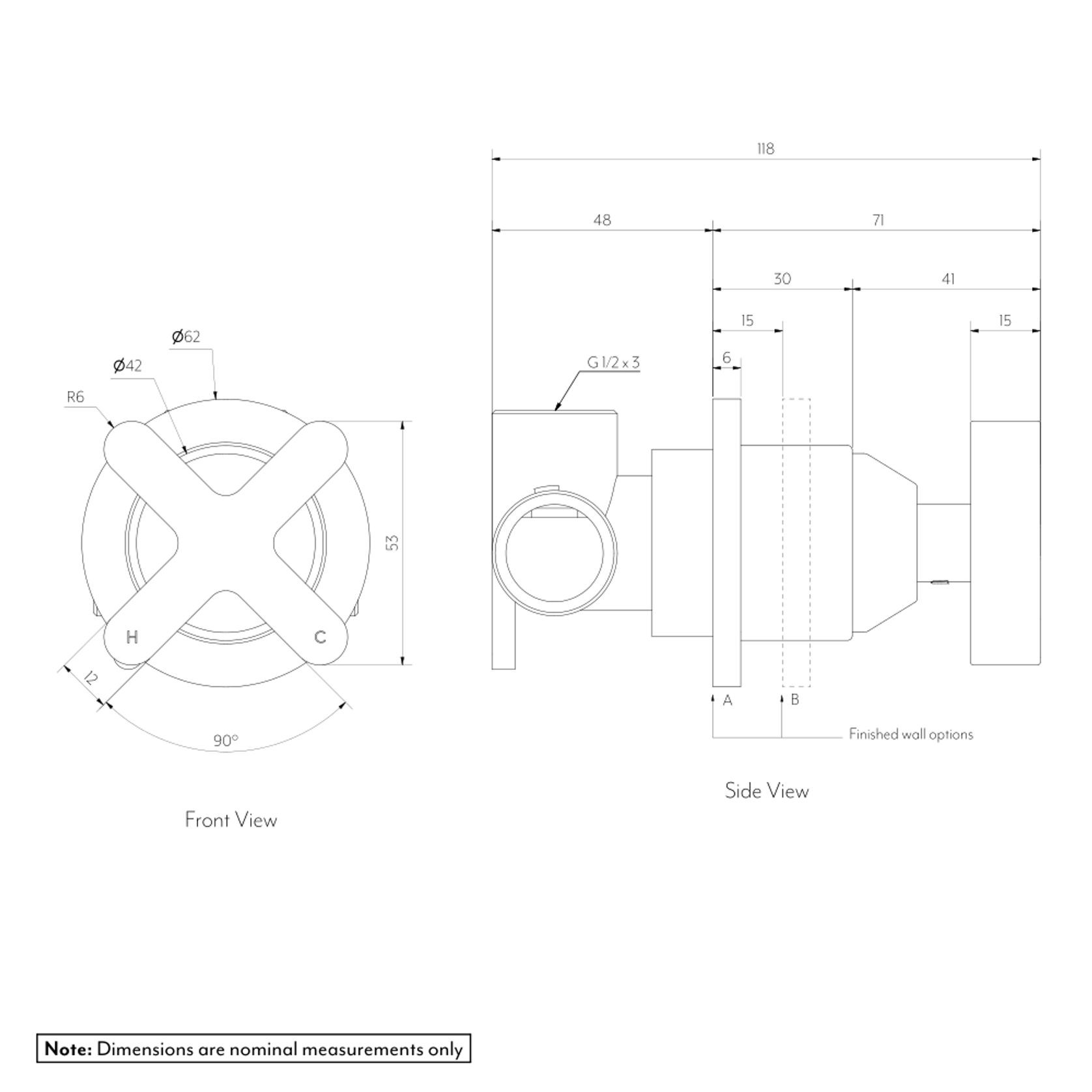 Cross | Progressive Single Mixer | Matte Black gallery detail image