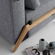 Cubed 160 Queen Sofa Bed By Innovation With Oak Legs gallery detail image