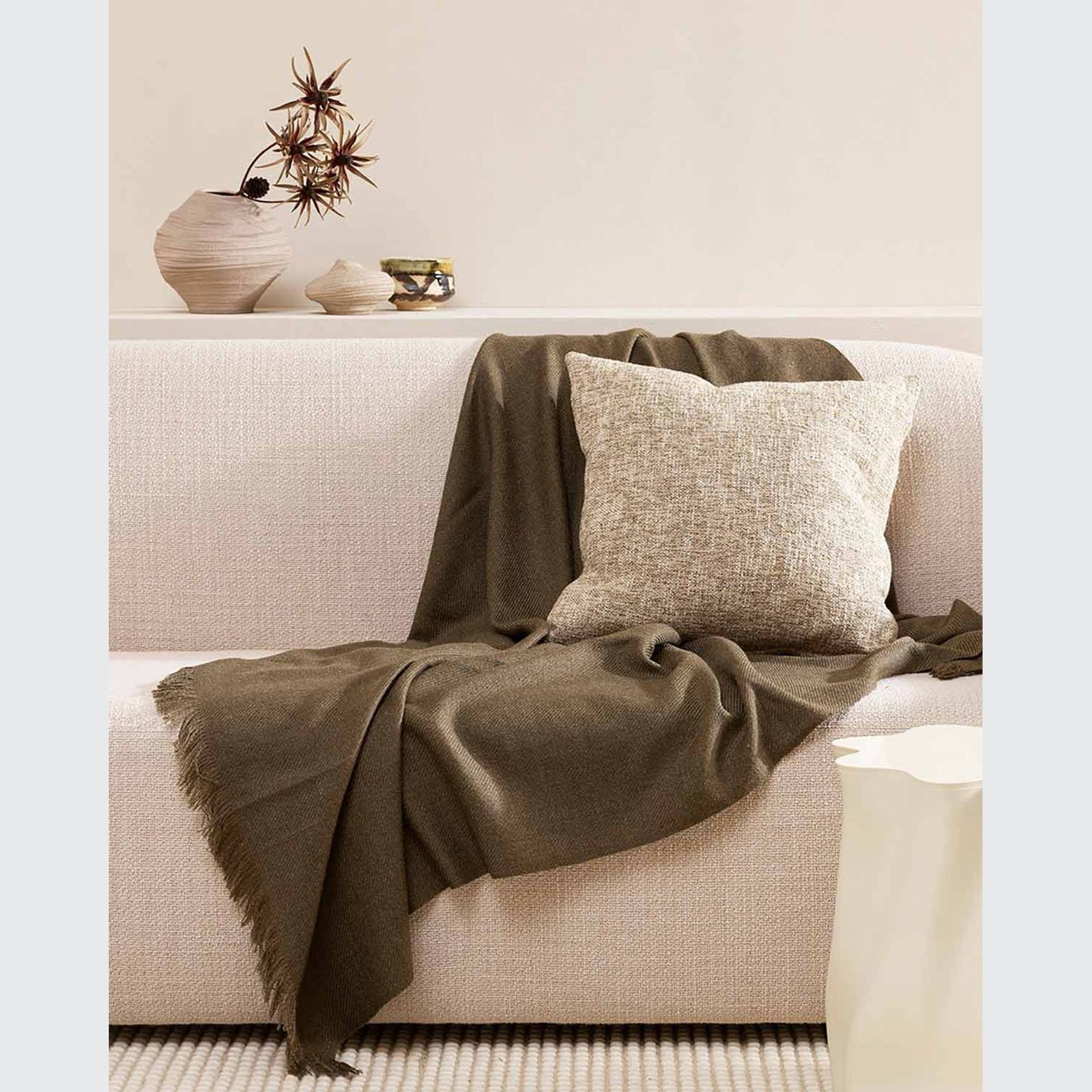 Baya Cumbria Cushion - Oat | 50 x 50cm gallery detail image