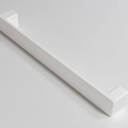 Azerro 450mm Single Towel Rail in Matte White gallery detail image