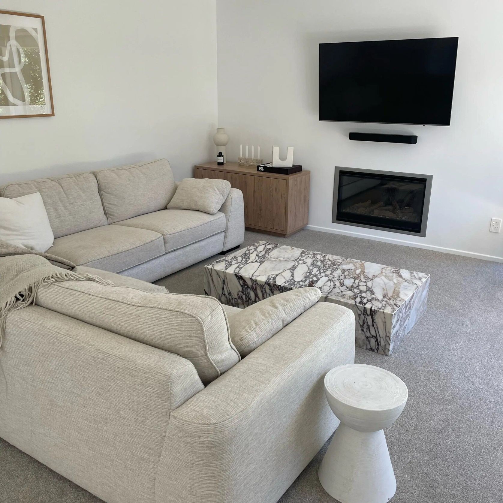 Block Coffee Table-Viola Calacatta Marble | Natural Stone Co. gallery detail image