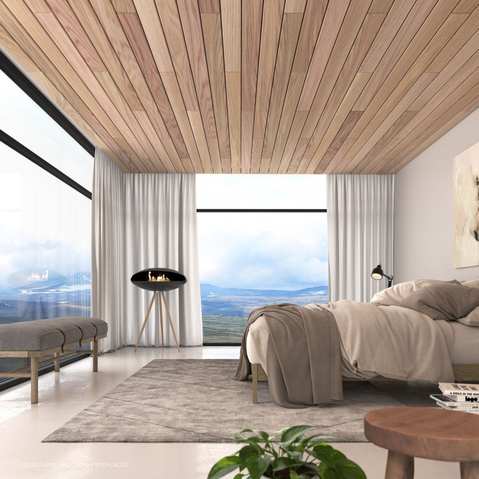 Decoflame Espoo Floor Net Zero Fireplace gallery detail image