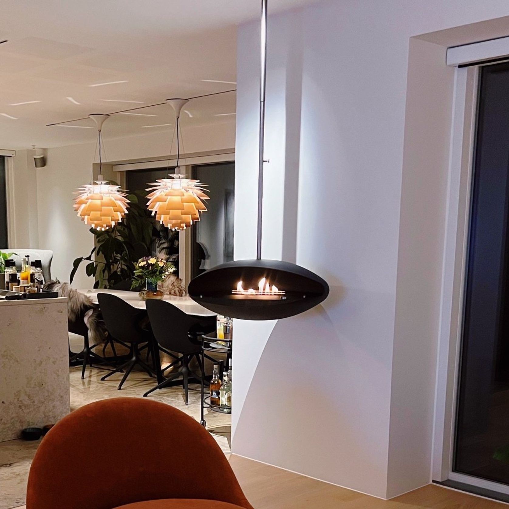 Decoflame Espoo Net Zero Suspended Ceiling Fireplace gallery detail image