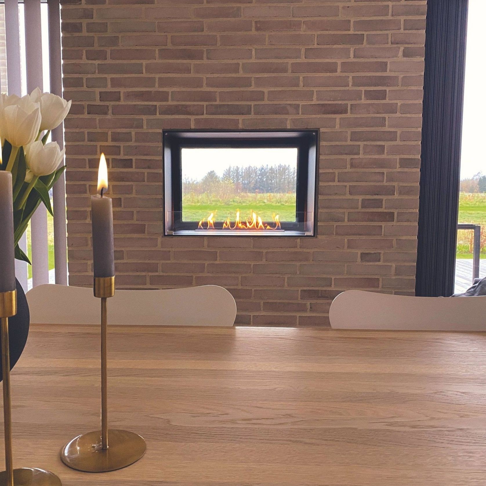 Decoflame Montreal Clear Net Zero Built-in Fireplace gallery detail image