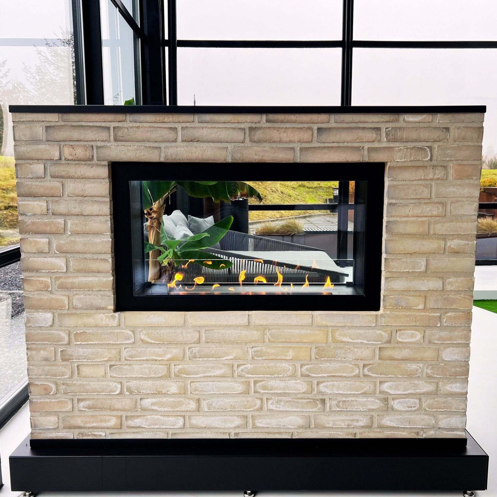 Decoflame Montreal Clear Net Zero Built-in Fireplace gallery detail image